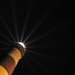 North Ronaldsay Lighthouse with navigational-aids. Photograph © Mark McWilliams.