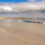 North Ronaldsay Nouster Bay in the sun. Photograph © Selena Arte